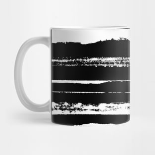 Black and White Summer Stripes Mug